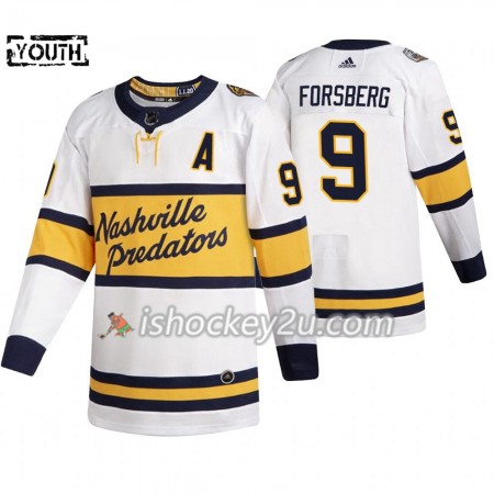 Børn NHL Nashville Predators Trøje Filip Forsberg 9 Adidas 2020 Winter Classic Authentic